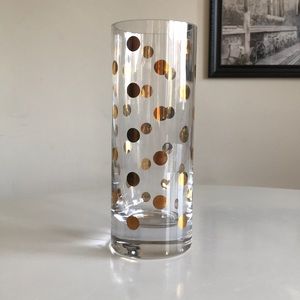 Kate spade new york gold polka dot vase
